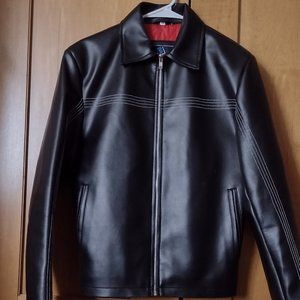 Black Pleather Jacket Men's XS